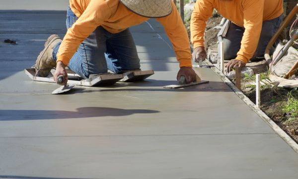 Cement Pad Construction in Edison