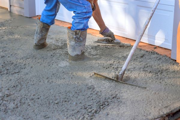 Driveway Slab Construction in Edison