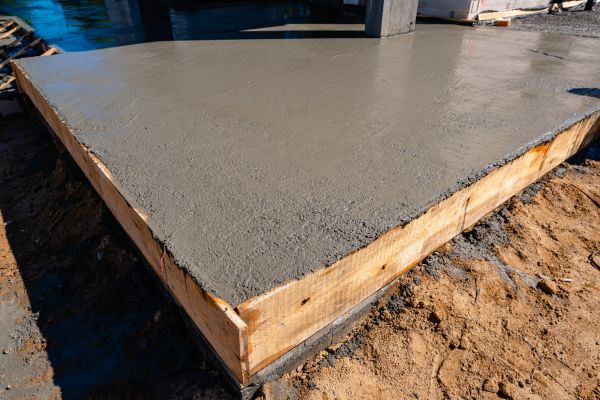 Outdoor Slab Installation in Edison